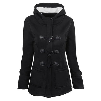 Women's Hooded Toggle-Front Jacket