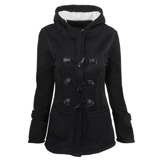 Women's Hooded Toggle-Front Jacket