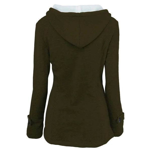 Women's Hooded Toggle-Front Jacket