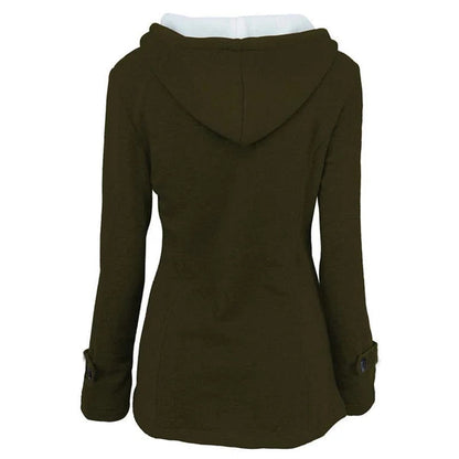 Women's Hooded Toggle-Front Jacket