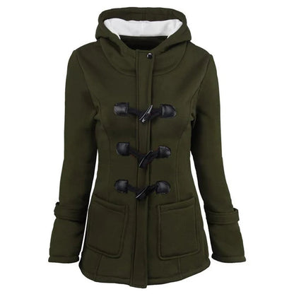 Women's Hooded Toggle-Front Jacket