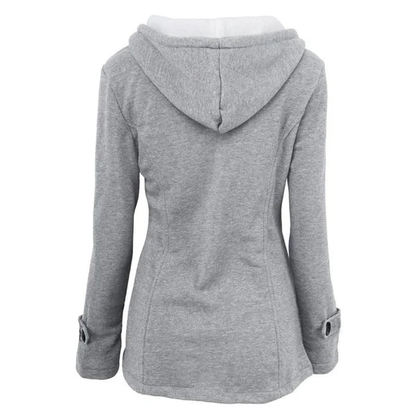 Women's Hooded Toggle-Front Jacket