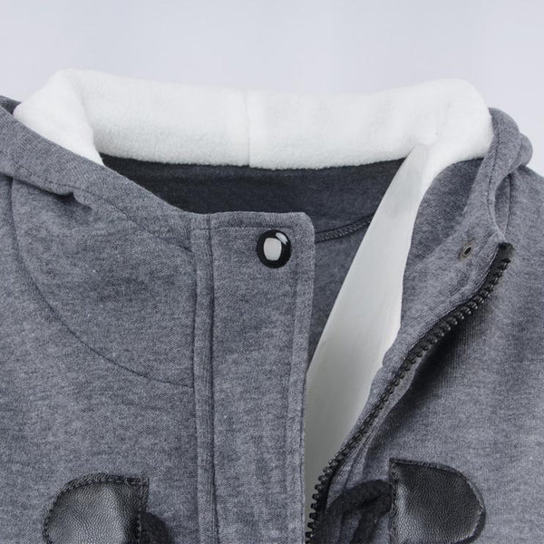 Women's Hooded Toggle-Front Jacket