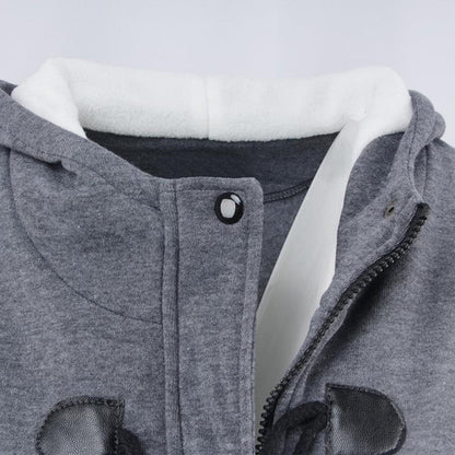 Women's Hooded Toggle-Front Jacket