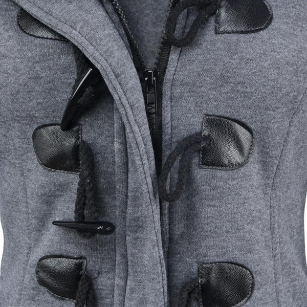 Women's Hooded Toggle-Front Jacket