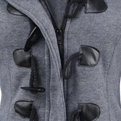 Women's Hooded Toggle-Front Jacket