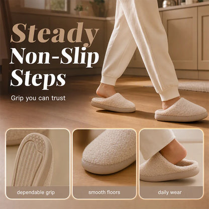 Unisex Textured Slip-On Slippers