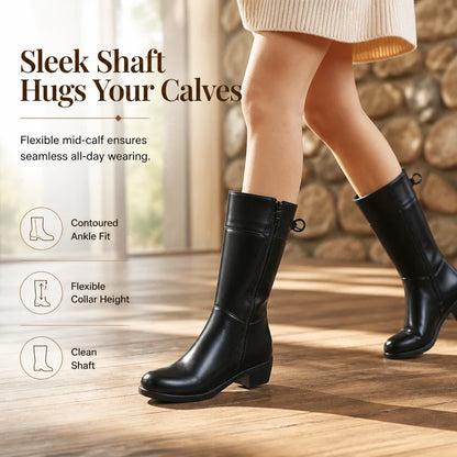 Women's Tall Block Heel Boots