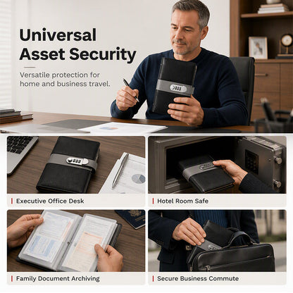 Document Storage Binder with Combination Lock