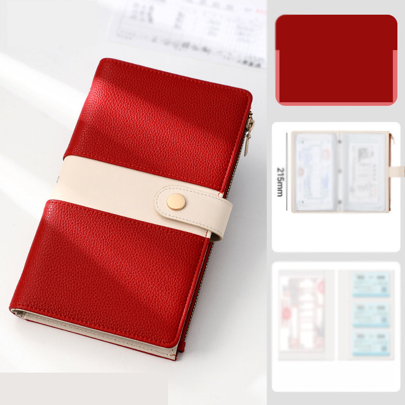 Document Storage Binder with Combination Lock