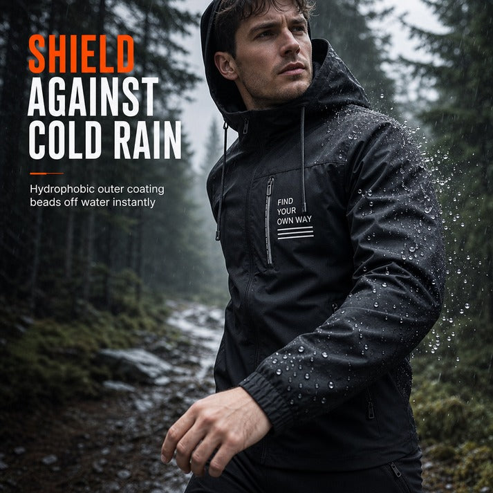 Hooded Zip-Front Jacket with Pockets