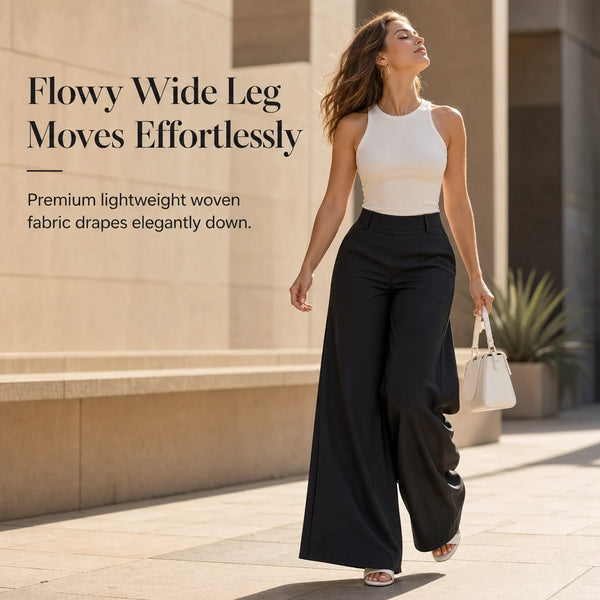 Women's High-Rise Wide-Leg Pants