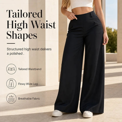 Women's High-Rise Wide-Leg Pants