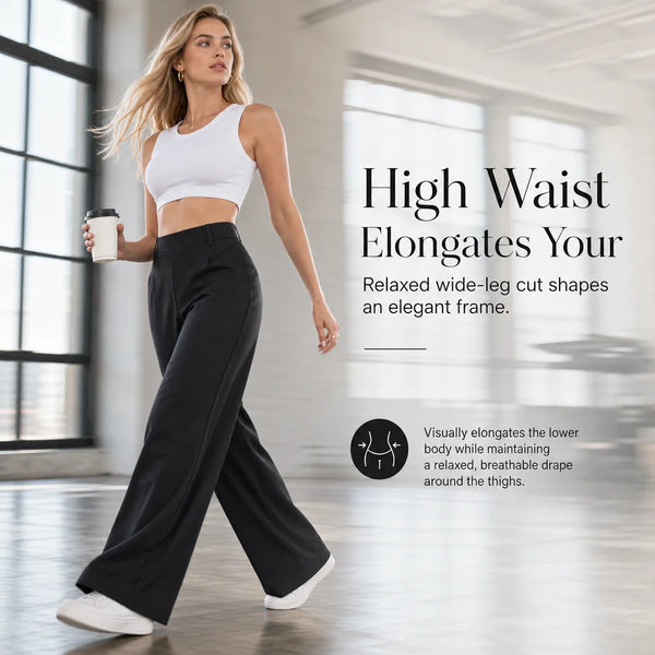Women's High-Rise Wide-Leg Pants