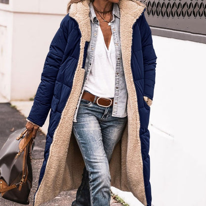 Women's Reversible Hooded Quilted Coat