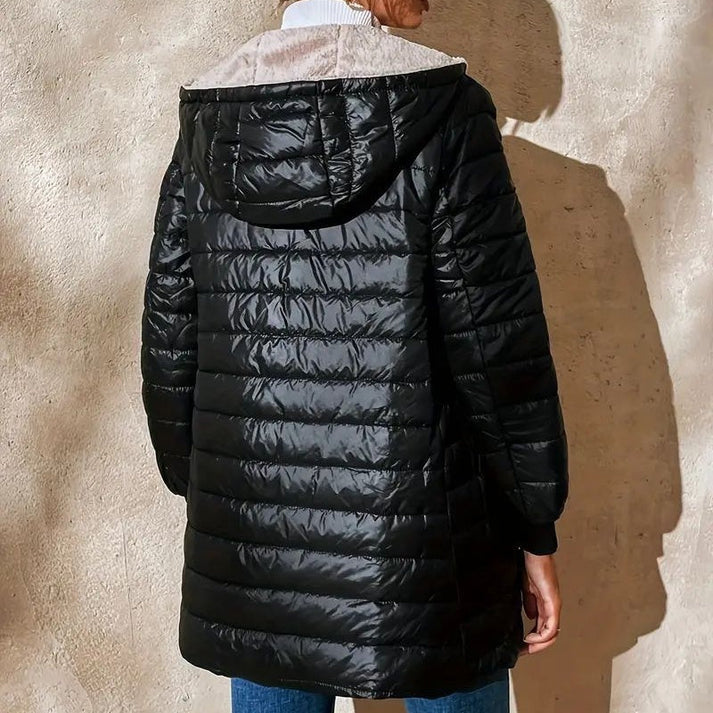Women's Quilted Hooded Zip Coat