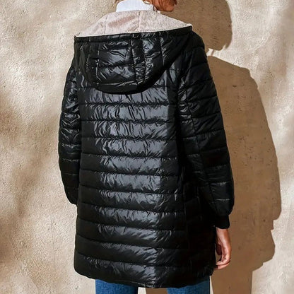 Women's Quilted Hooded Zip Coat