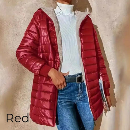 Women's Quilted Hooded Zip Coat