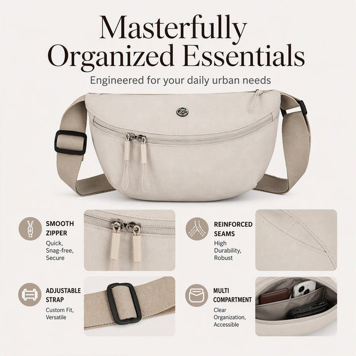 Crossbody Half Moon Bag