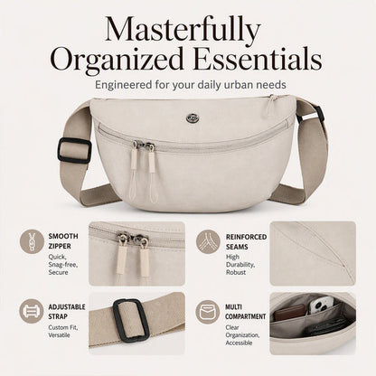 Crossbody Half Moon Bag