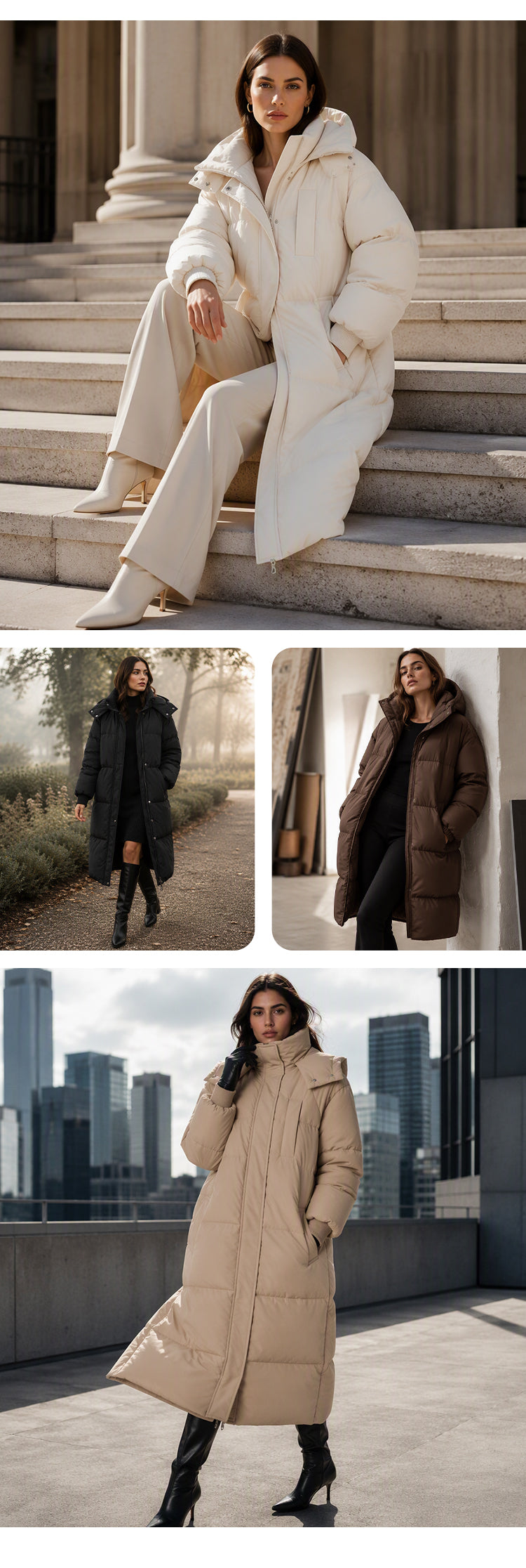 Women's Hooded Quilted Zip Jacket