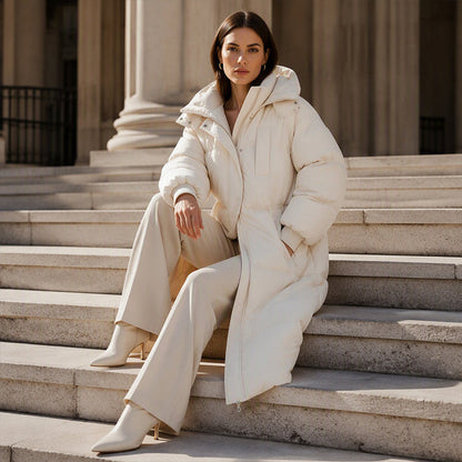Women's Hooded Quilted Zip Jacket