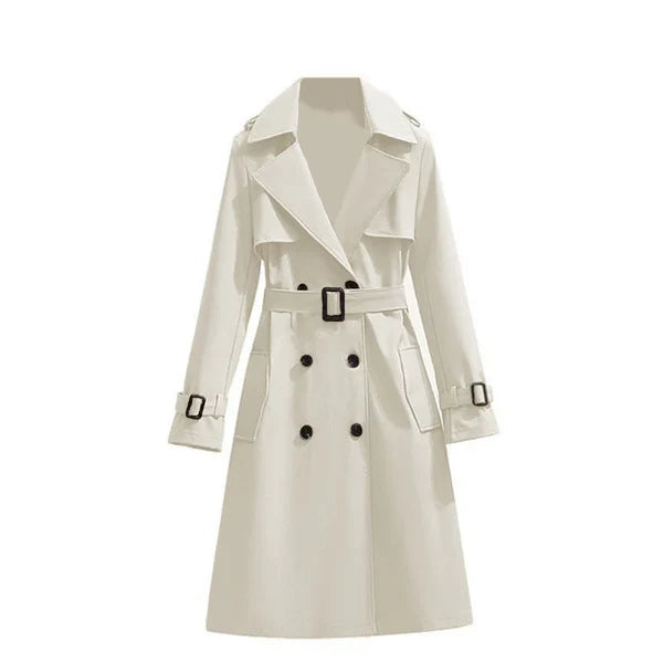 Women's Double-Breasted Belted Trench Coat