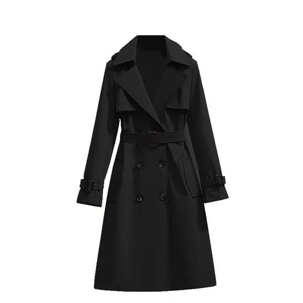 Women's Double-Breasted Belted Trench Coat