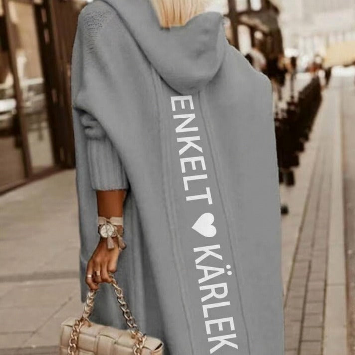 Women's Hooded Open Front Cardigan