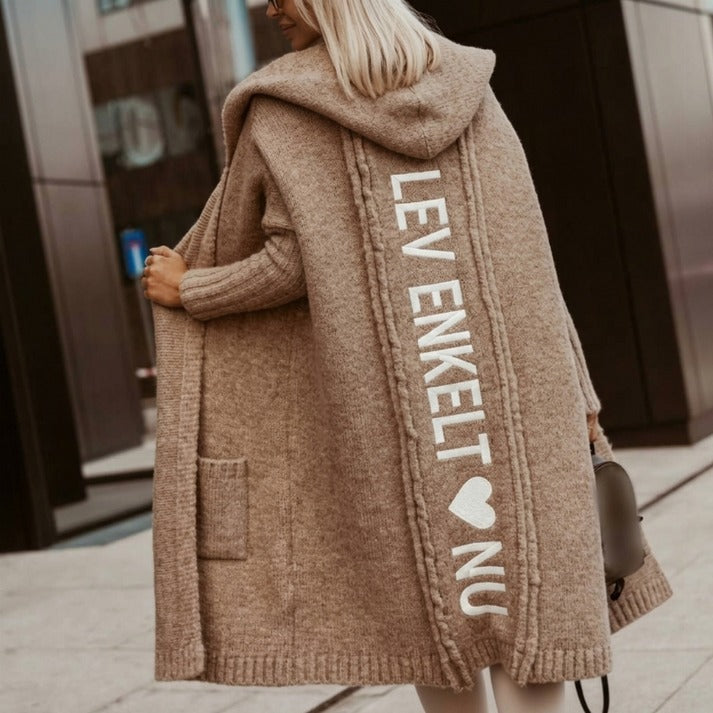 Women's Hooded Open Front Cardigan