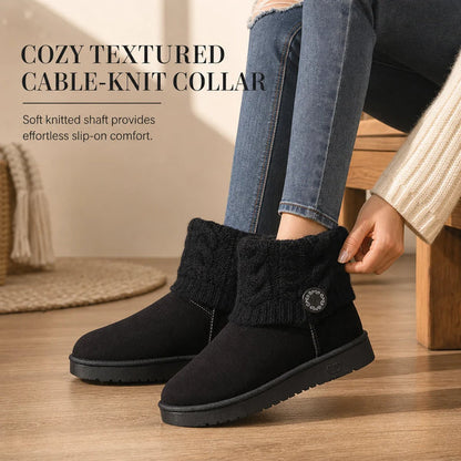 Women's Cable Knit Cuff Boots