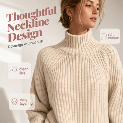 Women's Turtleneck Sweater Dress