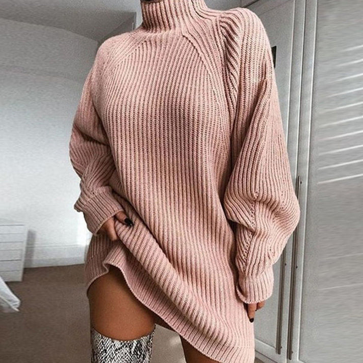 Women's Turtleneck Sweater Dress
