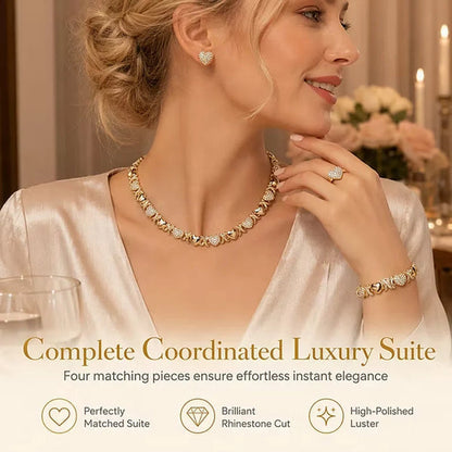 Women’s Heart Detail Jewelry Set