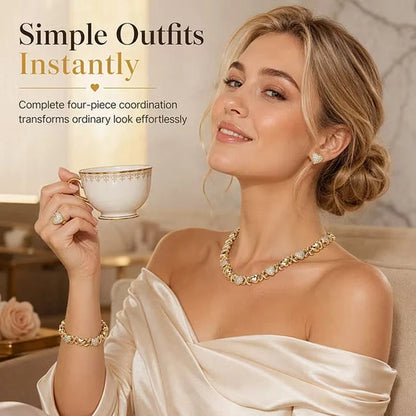 Women’s Heart Detail Jewelry Set