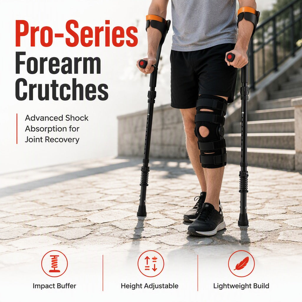 Foldable Adjustable Forearm Crutches
