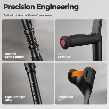 Foldable Adjustable Forearm Crutches