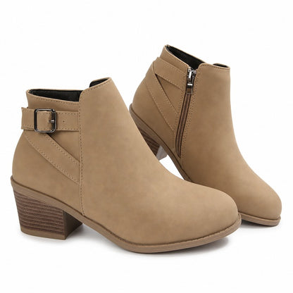 Women's Buckle Ankle Boots