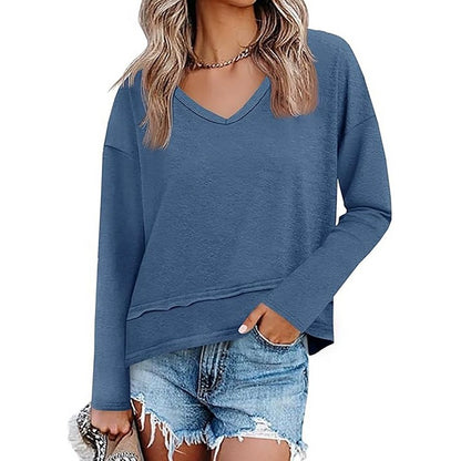 Women's V-Neck Pullover Top
