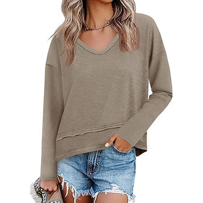 Women's V-Neck Pullover Top