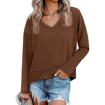 Women's V-Neck Pullover Top