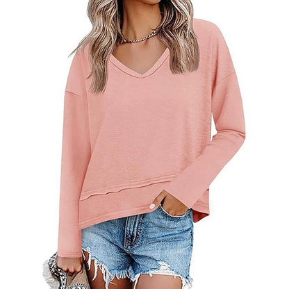 Women's V-Neck Pullover Top