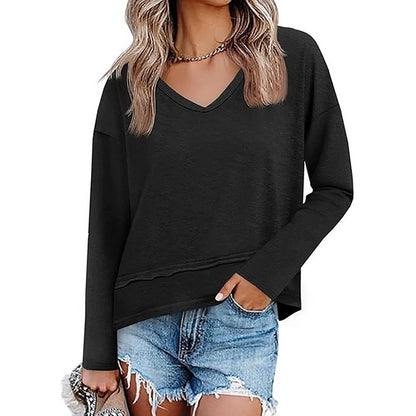 Women's V-Neck Pullover Top