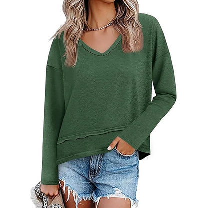 Women's V-Neck Pullover Top