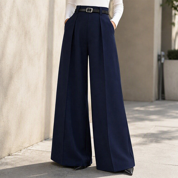 Women's High-Waisted Wide-Leg Pants