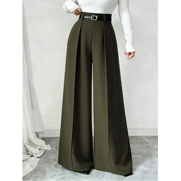 Women's High-Waisted Wide-Leg Pants