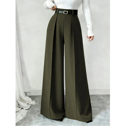 Women's High-Waisted Wide-Leg Pants