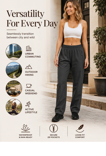 Women's Casual Zipper Pocket Pants