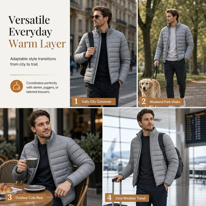 Men's Quilted Puffer Jacket