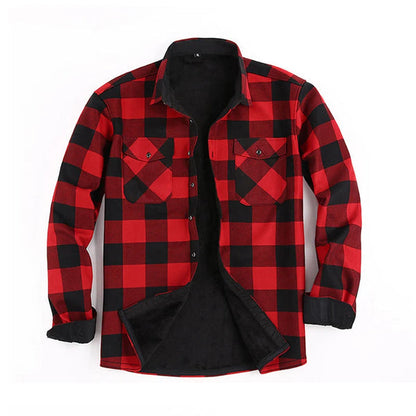 Men's Plaid Button-Front Jacket